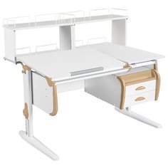 Стол ДЭМИ White-Double СУТ-25-04Д2 120x82 см белый/бежевый/белый
