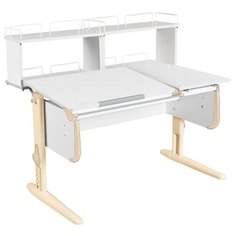 Стол ДЭМИ White-Double СУТ 25-01Д2 120x82 см белый/бежевый/бежевый