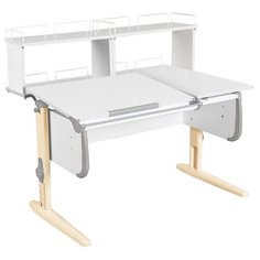 Стол ДЭМИ White-Double СУТ 25-01Д2 120x82 см белый/серый/бежевый