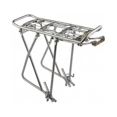 Задний багажник на велосипед STELS KW-622-02 (ZGHA-036) 24-28" серебристый