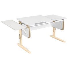 Стол ДЭМИ White-double СУТ-25-01К 145x55 см белый/бежевый/бежевый