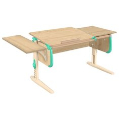 Стол ДЭМИ White-double СУТ-25-01К 145x55 см клен/аквамарин/бежевый