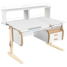 Стол ДЭМИ White-Double СУТ-25-04Д2 120x82 см белый/бежевый/бежевый