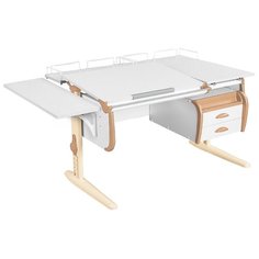 Стол ДЭМИ White-double СУТ-25-05 145x82 см белый/бежевый/бежевый