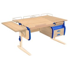 Стол ДЭМИ White-double СУТ-25-05 145x82 см клен/синий/бежевый
