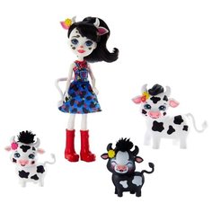 Игровой набор Mattel Enchantimals - Кэмбри Коровка и Рикотта Мак Чиз GJX44