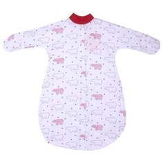 Конверт-мешок KotMarKot 6945/6946 белый/розовый 62-68 см