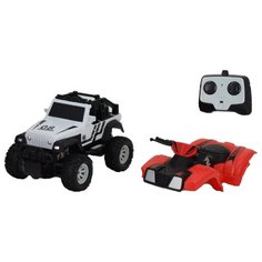 Внедорожник Пламенный мотор Бигфут 2 в 1 (870502/870503) 20 см белый/красный