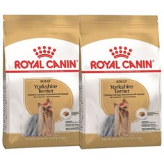 Сухой корм для собак Royal Canin Йоркширский терьер, для здоровья кожи и шерсти 2шт. х 7.5 кг