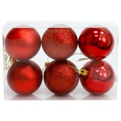 Набор шаров Veld Co Ø 6 см, красный, 6 шт.