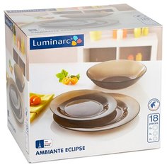 Столовый сервиз Luminarc Ambiante Eclipse N4579, 6 персон коричневый