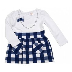 Платье Mini Maxi размер 98, белый/синий
