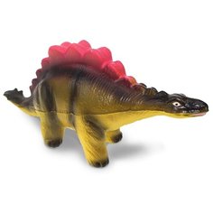 Игрушка-мялка Maxitoys Стегозавр 23 см желтый/коричневый