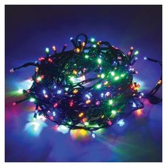 Гирлянда Золотая сказка Стандарт 1000 см, 200 ламп, мультицвет/зеленый провод