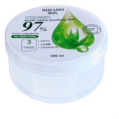 Гель для тела Bihado Увлажняющий с экстрактом алоэ Aloe vera soothing gel 97%, банка, 300 мл