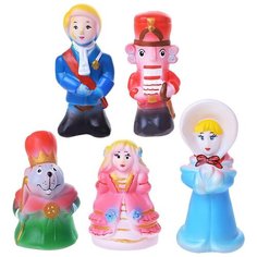Набор для ванной Кудесники Щелкунчик (СИ-389) голубой/розовый/красный