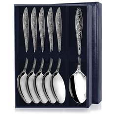 АргентА Набор десертных ложек "Морозко" (6 предметов)