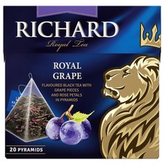 Чай черный Richard Royal grape в пирамидках, 20 шт.