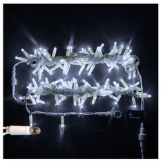 Гирлянда Rich LED Нить RL-S10CF-220V-CW, 1000 см, 100 ламп, белые диоды/белый провод