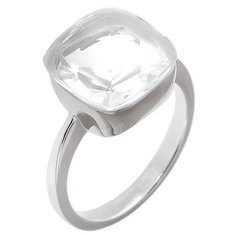 Balex Кольцо 1436930013 из серебра 925 пробы с горным хрусталем, размер 18