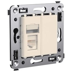 Розетка для интернета / телефона RJ45 DKC 4405463, ванильная дымка