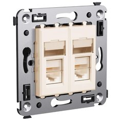 Розетка для интернета / телефона RJ45 DKC 4405464, ванильная дымка