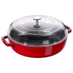 Сотейник Staub 12722623/12722606 26 см с крышкой, вишневый