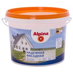 Краска Alpina Надежная фасадная влагостойкая матовая белый 2.5 л