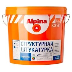 Декоративное покрытие Alpina Expert Strukturputz Структурная K 20 белый 16 кг