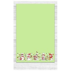 Grand Stil Полотенце Снеговики кухонное 39х60 см зеленый