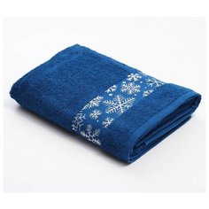 LoveLife полотенце Снежинки банное 70х130 см синий