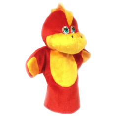 Бока Кукла на руку Дино 30 см (1787) красный/желтый