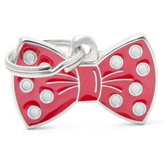 Адресник на ошейник My Family Colors Charms Бантик красный