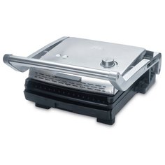 Гриль Solis Grill & More with waffle plates серебристый/черный
