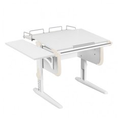 Стол ДЭМИ White-Стандарт СУТ-24-02 100x82 см белый/бежевый/белый