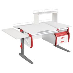 Парта ДЭМИ White-double СУТ-25-05-Д1 120x82 см белый/красный/серый