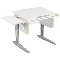 Стол ДЭМИ White-Стандарт СУТ-24-01К 100x55 см белый/бежевый/серый