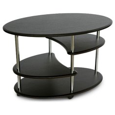 Столик журнальный Калифорния мебель Эллипс СЖ-01, ДхШ: 90 х 60 см, венге