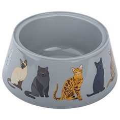 Миска ZOO PLAST для кошек Cats М4368 700 мл серый