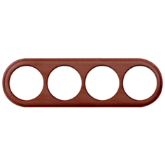 Рамка 4п Werkel WL15-frame-04, итальянский орех