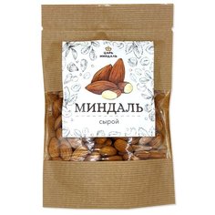 Миндаль Царь миндаль очищенный сырой, бумажный пакет, 150 г