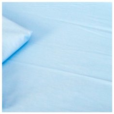 Cloud factory простыня на резинке Plain 125х65 см голубой