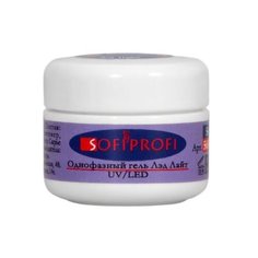 Гель Sofiprofi Лэд Лайт моделирующий однофазный, 15 г прозрачный
