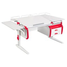 Стол ДЭМИ White-double СУТ-25-05 145x82 см белый/красный/белый