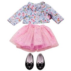 Gotz Комплект одежды Glitter Flower для кукол 45-50 см 3402676 розовый/голубой
