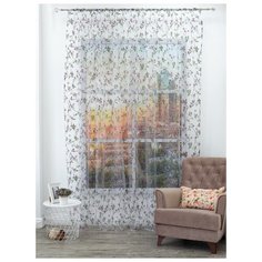 Тюль Amore Mio RR 1236 на ленте 270 см сиреневый