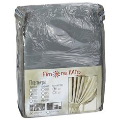 Портьеры Amore Mio RR 6668 на ленте 270 см, 1 шт. серый