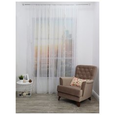 Тюль Amore Mio RR 61262 Фентези на ленте 270 см, 1 шт. бежевый/белый
