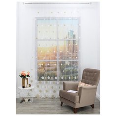 Тюль Amore Mio RR 240580 на ленте 270см1 шт. белый/золотой