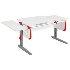 Стол ДЭМИ White-double СУТ-25-01К 145x55 см белый/красный/серый